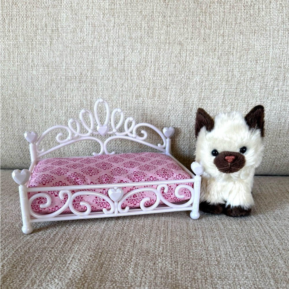 american girl cat and bed playset